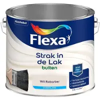 Flexa - Strak In De Lak Buitenlak Zijdeglans - Wit Rabarber - Mengverf - 2,5 L