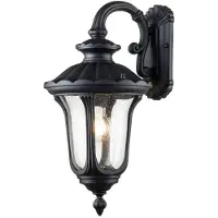 Elstead Lighting LED Wand Buitenlamp Chicago | 1X E27 Max 60W | IP44 | Dimbaar | Textured Black