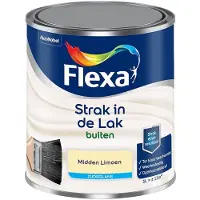 Flexa - Strak In De Lak Buitenlak Zijdeglans - Midden Limoen - Mengverf - 1 L
