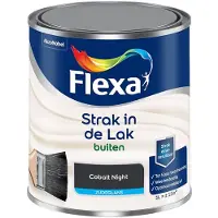Flexa - Strak In De Lak Buitenlak Zijdeglans - Cobalt Night - Mengverf - 1 L