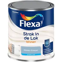 Flexa - Strak In De Lak Binnenlak Zijdeglans - Midden Oceaan - Mengverf - 1 L