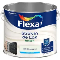 Flexa - Strak In De Lak Buitenlak Zijdeglans - Wit Citroengras - Mengverf - 2,5 L
