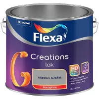 Flexa - Creations Lak Hoogglans - Midden Grafiet - Mengverf - 2,5 L