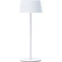 Brilliant Witte Design Tafellamp Picco Op Batterij