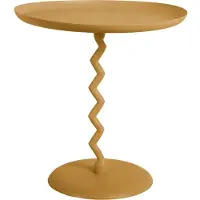 Leitmotiv Bijzettafel Zig Zag Medium Ochre Yellow