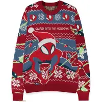 Spider-man - Marvel kersttrui - Swing into the Holidays - S tot XXL - voor Mannen - meerkleurig - Maat XL