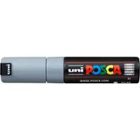 Posca acrylmarker - beitelpunt PC-8K - 8 mm - grijs