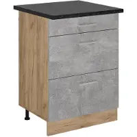 Vicco R-Line Keukenonderkast – 60 cm met laden, WB Antraciet Beton