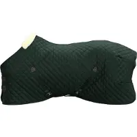 Kentucky Horsewear Horsewear - Staldeken - 600D - 125 cm / 5'9 - Vegan konijnenvacht - Donkergroen