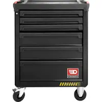 Facom Roll Gereedschapswagen 6 Laden M3 Safety Lock Zwart - ROLL.6NM3AS - ROLL.6NM3AS