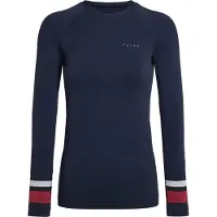 Falke Damen Maximum Warm Round Neck sneldrogend functioneel materiaal functioneel shirt met lange mouwen dames space blue - maat 6116