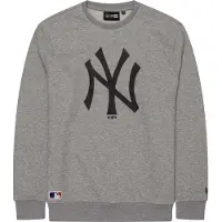 New Era Heren New York Yankees Sweater Heather Grijs/Wit Hgrwhi