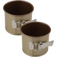 Zenker Set van 2 Kleine Panettonevormpjes 12 x 10 cm Mojave Gold