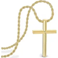 SERASAR Premium Herenketting [Divine] | Roestvrij staal 316L | Waterdicht | Stevige ketting | Veilige sluiting | Goudkleurig, 60 cm | Inclusief sieradendoosje