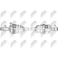 NTY NPW-HY-645 Aandrijfas