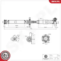ESEN SKV 76SKV089 Aandrijfas