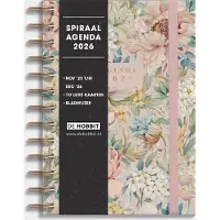 De Hobbit A5 Spiraal Agenda Vintage Bloemen 2026