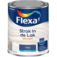 Flexa - Strak In De Lak Binnenlak Zijdeglans - Indigo - Mengverf - 750 Ml
