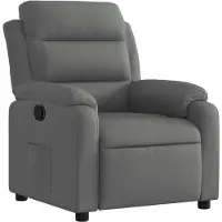 vidaXL Relaxfauteuil Donkergrijze Stof