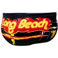 Turbo Long Beach Swimming Brief Zwart L Man