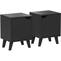 Vicco Malu Nachtkastje – Set van 2 Zwart