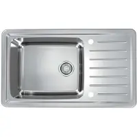 Alveus Galeo - Spoelbak, 86x50 cm, draaiknopbediening, rvs 1128554