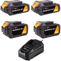 Batavia 18V Power Pack – 4 Accu's + Snellader