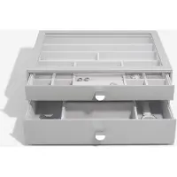 SmartaSaker Supersize Sieradenkist Set van 2 - Pebble Grey