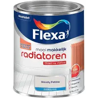Flexa - Mooi Makkelijk Radiatoren Zijdeglans - Steady Pebble - Mengverf - 750 Ml