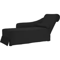 vidaXL Chaise longue met bolster en rechterarmleuning fluweel zwart