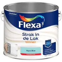Flexa - Strak In De Lak Binnenlak Hoogglans - Aqua Blue - Mengverf - 2,5 L
