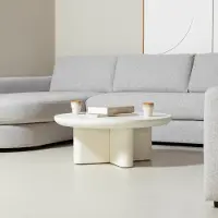 Giga Meubel Salontafel Miso Rond Wit 90cm