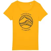Sierra Climbing Conscious T-shirt Met Korte Mouwen Geel M Vrouw