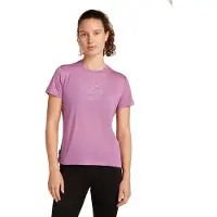 Icebreaker Merino Core Camping Circle T-shirt Met Korte Mouwen Paars S Vrouw
