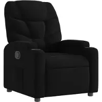 vidaXL - Relaxfauteuil - Zwarte - Stof