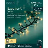 Lumineo Excel twinkel 2208 LED Champagne Champagne Kunststof
