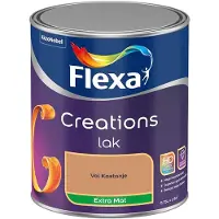 Flexa - Creations Lak Extra Mat - Vol Kastanje - Mengverf - 750 Ml