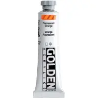 Golden Heavy Body Acrylverf Fluorescerend Oranje 59 ml