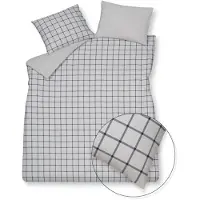 Vandyck Dekbedovertrek Flanel Dundee Blue Ink Flanel-140 x 200 / 220 cm | 1-Persoons
