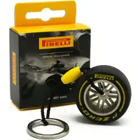 Pirelli Tyre Key Ring Sleutelhanger Geel Medium - Formule 1