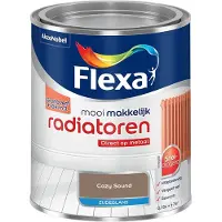 Flexa - Mooi Makkelijk Radiatoren Zijdeglans - Cozy Sound - Mengverf - 750 Ml