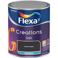 Flexa - Creations Lak Zijdeglans - Cobalt Night - Mengverf - 750 Ml