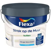 Flexa - Strak Op De Muur Buiten Zijdemat - Vleugje Natuursteen - Mengverf - 2,5 L