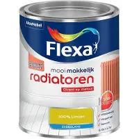 Flexa - Mooi Makkelijk Radiatoren Zijdeglans - 100% Limoen - Mengverf - 750 Ml