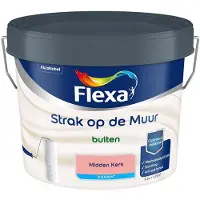 Flexa - Strak Op De Muur Buiten Zijdemat - Midden Kers - Mengverf - 2,5 L