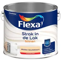 Flexa - Strak In De Lak Binnenlak Hoogglans - Midden Goudsbloem - Mengverf - 2,5 L