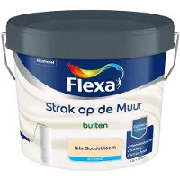 Flexa - Strak Op De Muur Buiten Zijdemat - Iets Goudsbloem - Mengverf - 2,5 L