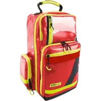 AEROcase Ehbo Tas - Eerste hulp rugtas met vakverdeling - gecoat waterafstotend materiaal - rood