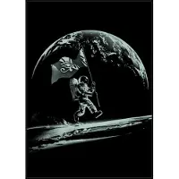 DEVplus Humankind Poster Glow in the Dark Astronaut Poster & Wallscrolls