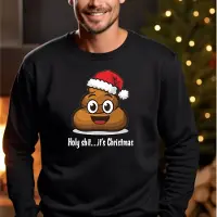 B&C Foute kersttrui- Uniseks- Zwarte kerst sweater maat M- Holy shit.. it's Chritmas sweater. kerstmis